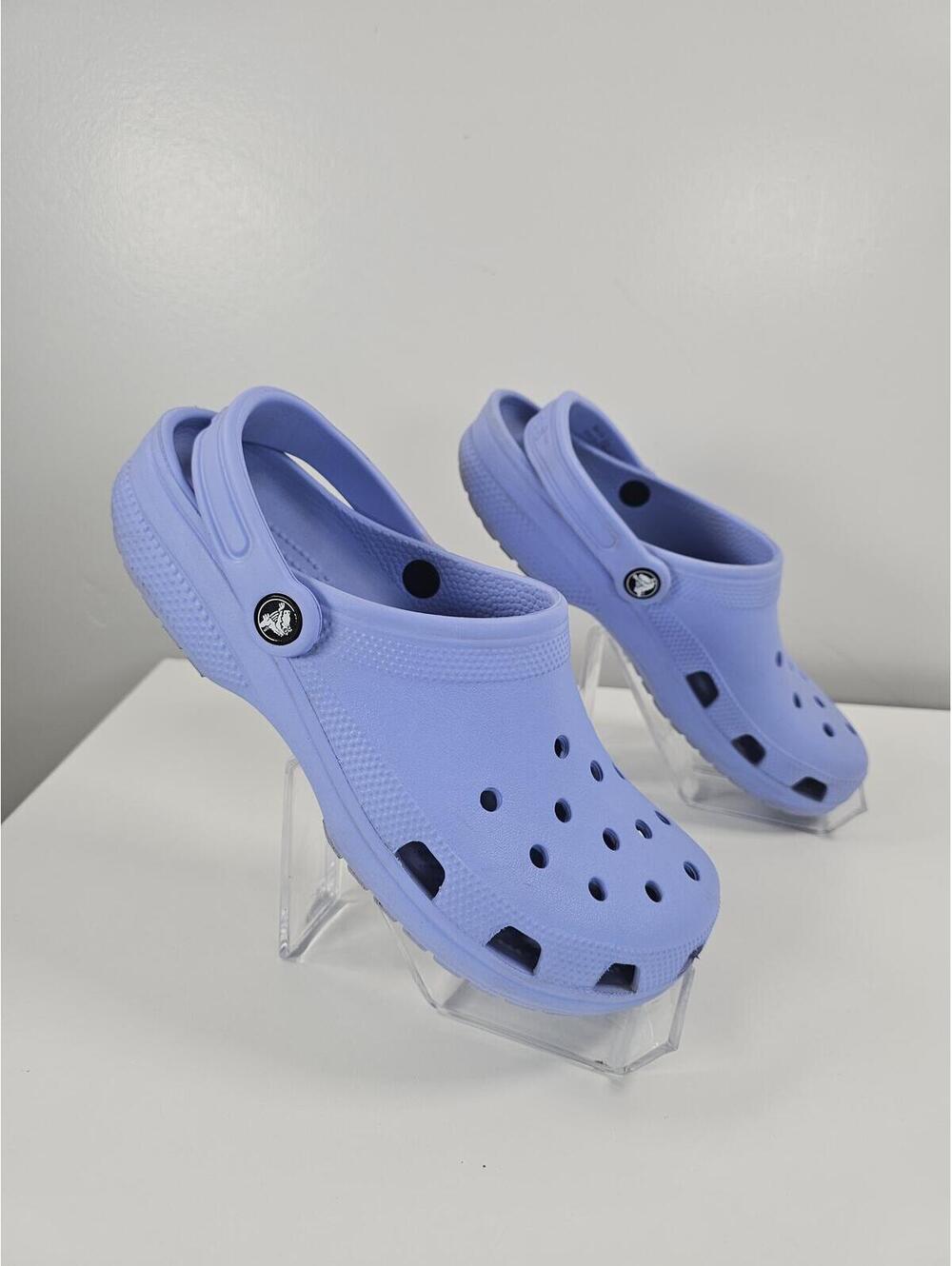Crocs Lilac Classic Clog Slides - Picture 2 of 13